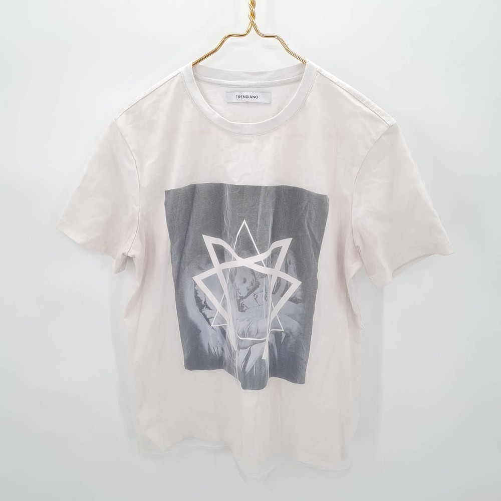 Trendiano Mesh White Tee Shirt Women's Size Small